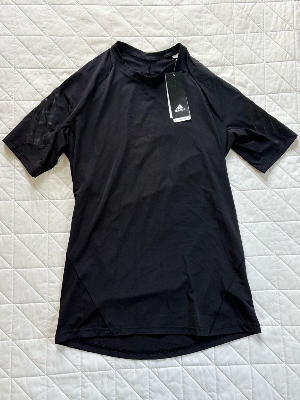 Adidas Alphaskin Climachill Black Athletic T-Shirt - Men’s Size Medium NWT